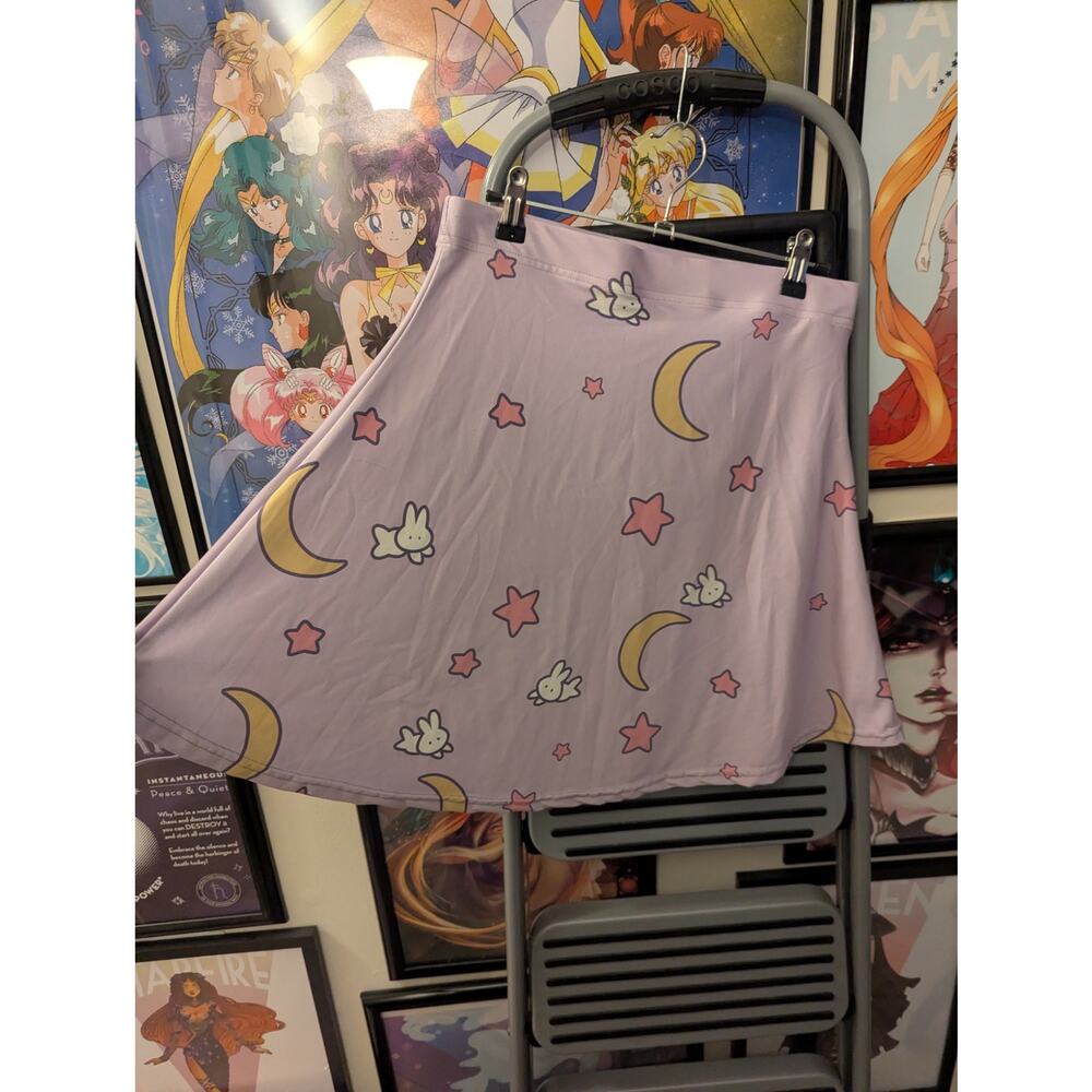 Sailor Moon Usagi Bedsheets Circle Skirt M